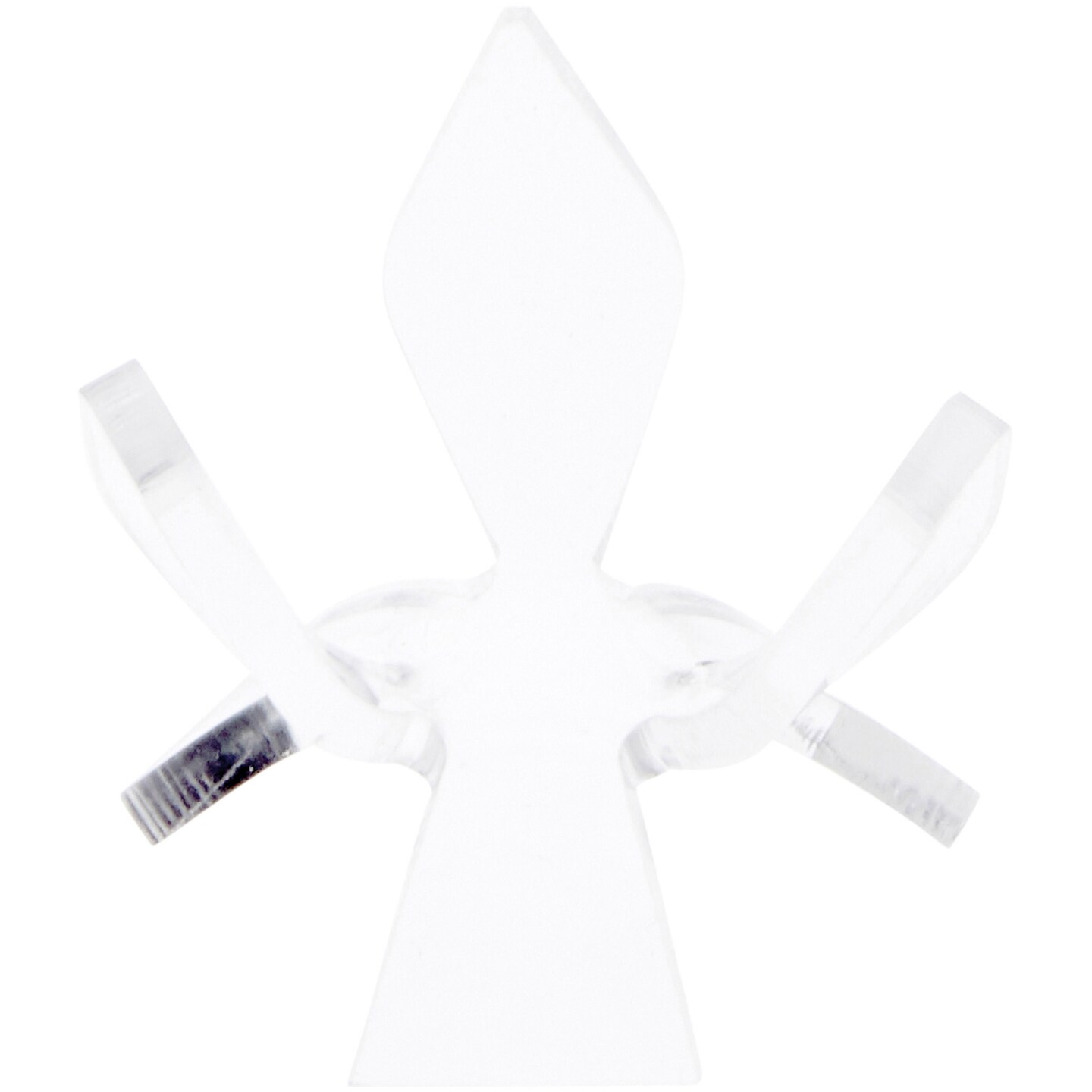 Plymor Clear Acrylic Ball or Sphere Flower Petal Display Holder Stand, 1.375" H x 1.75" W x 1.75" D