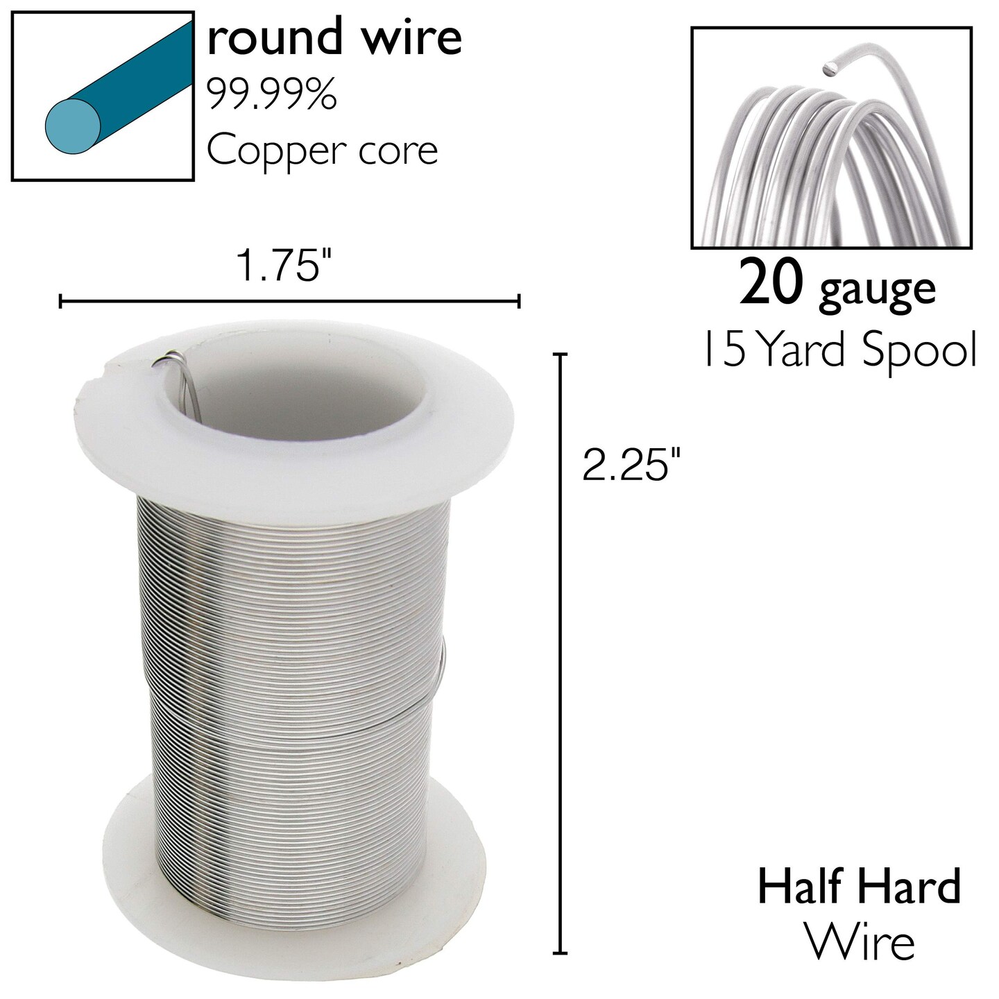 The Beadsmith Wire Elements Lacquered Tarnish-Resistant Copper Wire
