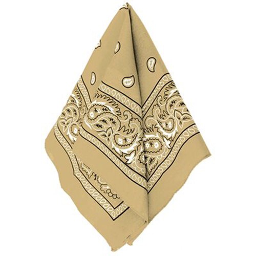 Gold Paisley Bandana