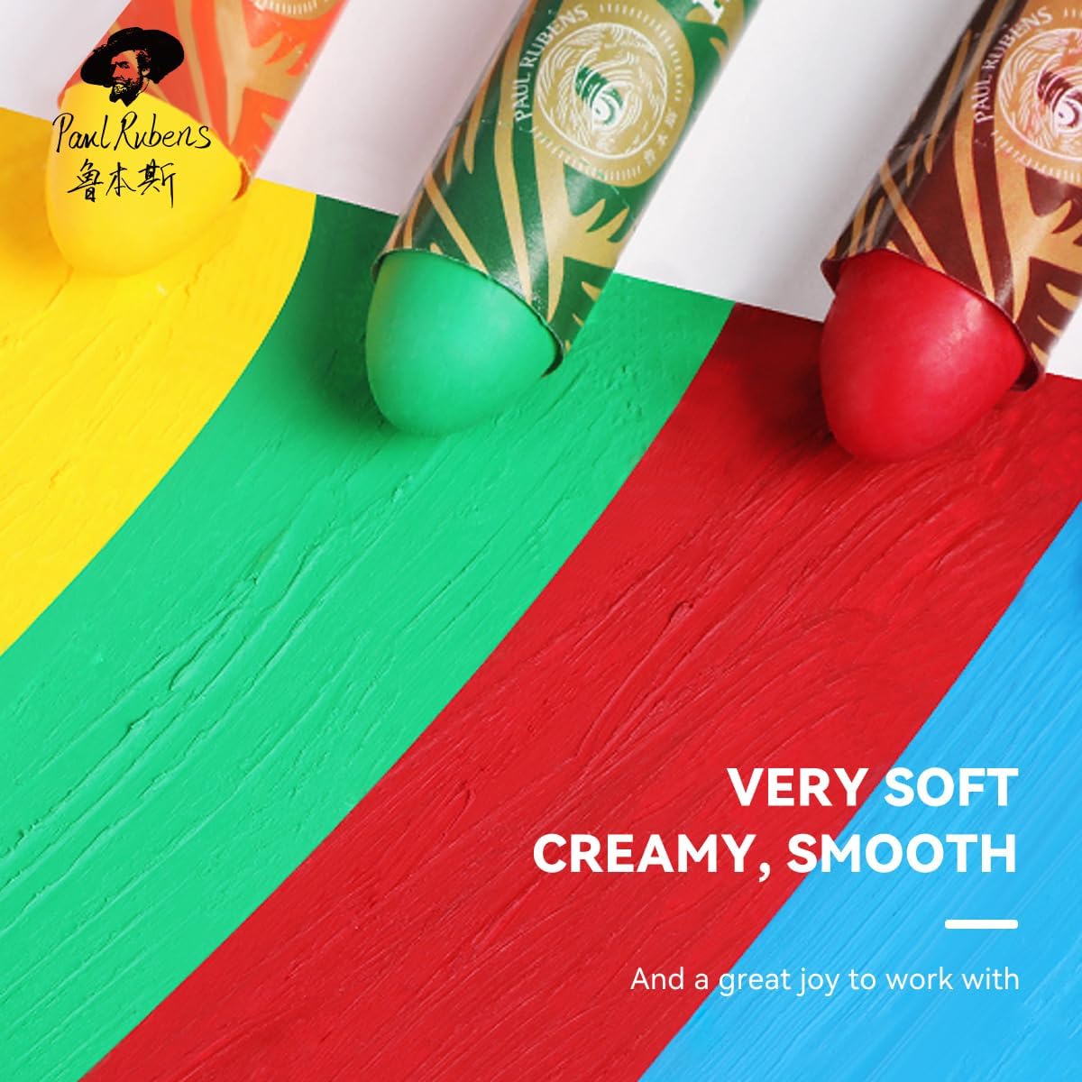 Oil Pastel, 48 Vibrant Colors Soft Oil Pastel Set, Creamy texture Easy to Blend Oil Pastels professional, Bullet Heads Oil Pastels for Artists, Painting, Drawing, Beginners