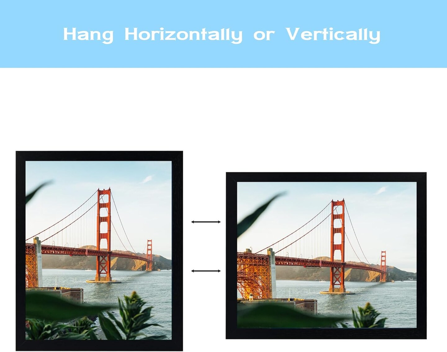 5.5x8.5 Picture Frame Black for Wall Hanging or Tabletop, 5.5 x 8.5 Frame Composite Wood Wall Gallery Photo Frame, Black