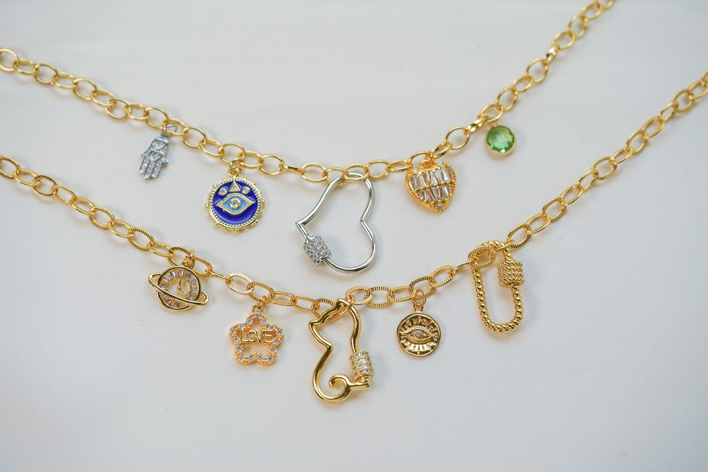 Custom Charm Necklace, Choose Your Own Charms, Personalized Jewelry Gift, Unique Customizable Necklace, Design Your Own Custom Necklace | MakerPlace by Michaels