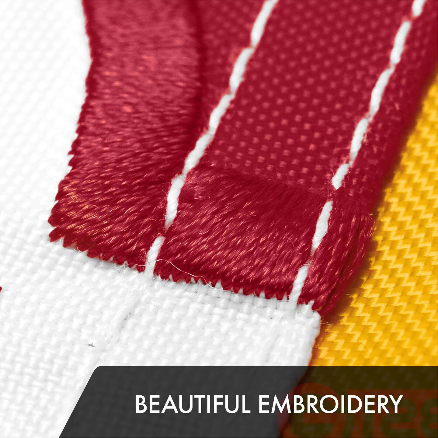 G128 2 Pack: Maryland MD | 2.5x4 Ft | ToughWeave Series Embroidered 300D Polyester | Embroidered Design, Indoor/Outdoor, Brass Grommets