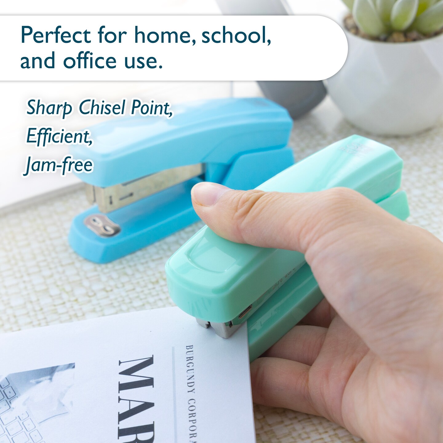 BAZIC Standard Stapler Pastel Color (26/6)