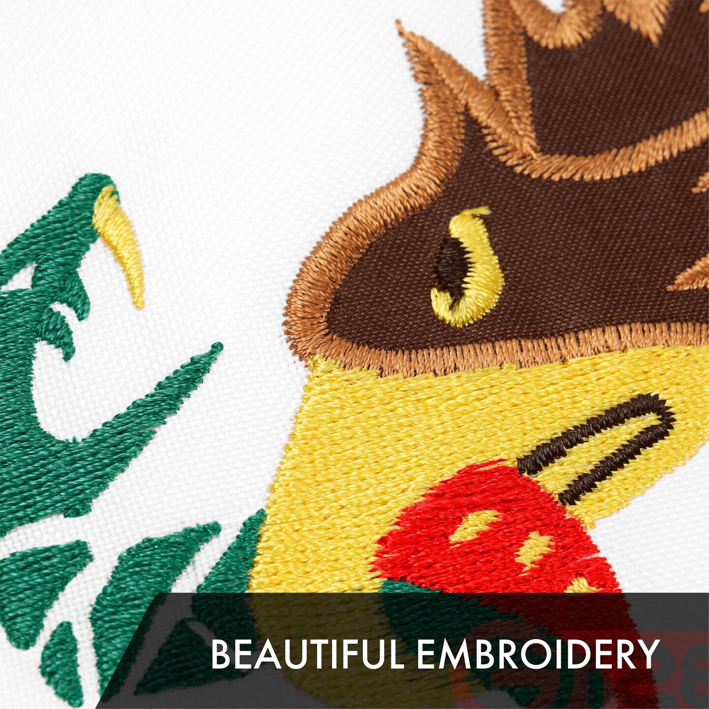 G128 2 Pack: Mexico Mexican Flag | 1x1.5 Ft | ToughWeave Series Embroidered 300D Polyester | Country Flag, Embroidered Design, Indoor/Outdoor, Brass Grommets