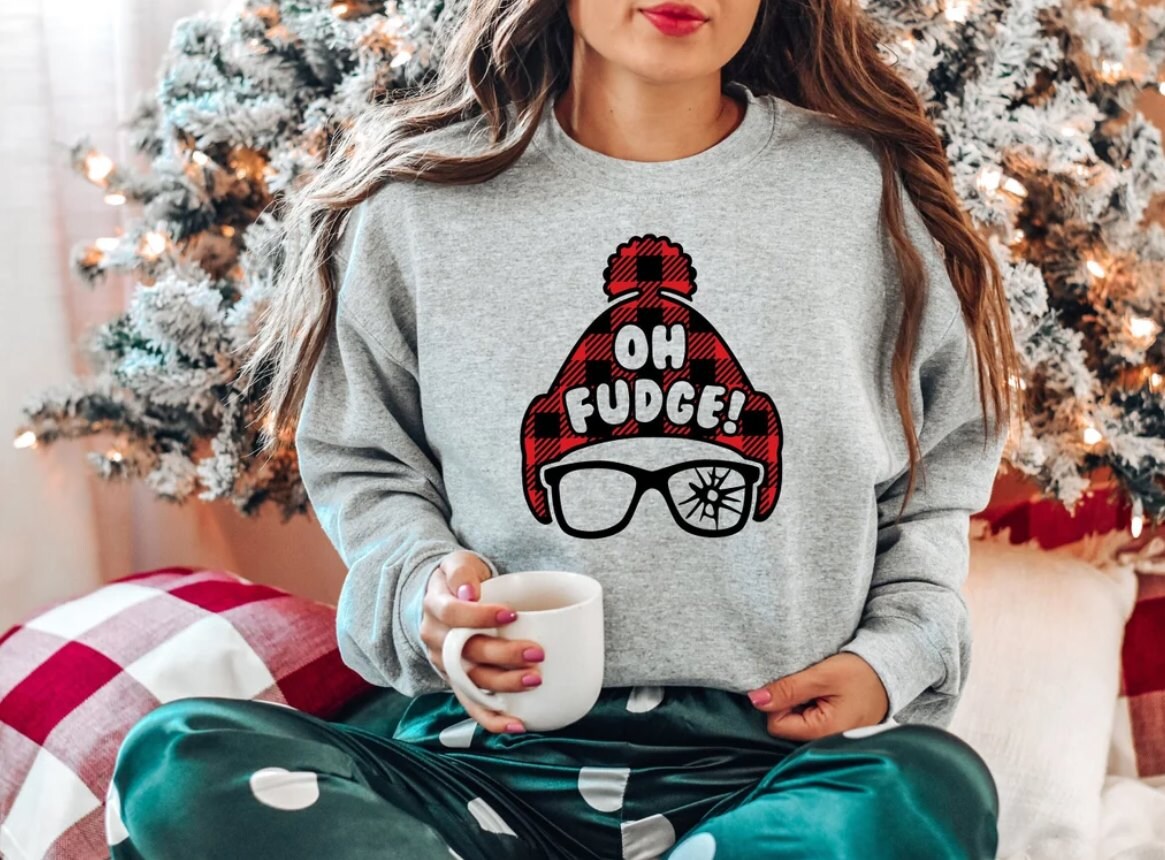 Christmas Sweatshirt, Funny Christmas Shirt, Oh Fudge Sweatshirt, Christmas  Vacation Shirt, Funny Holiday Tee, Holiday Shirt, Christmas Gift