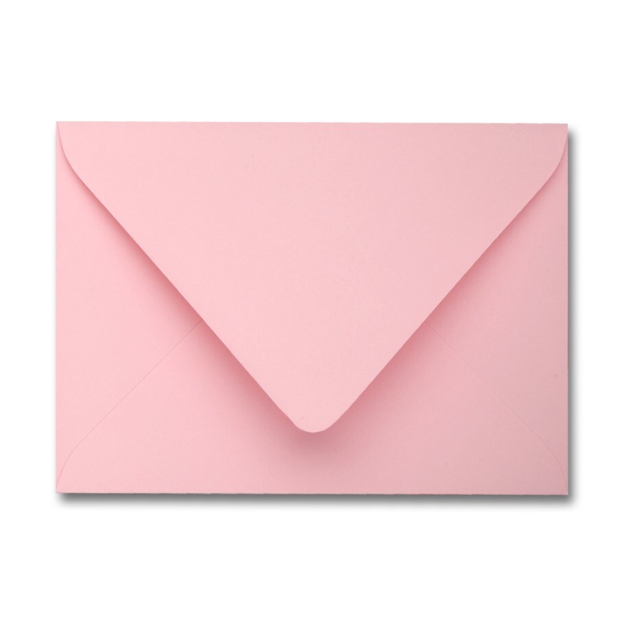Colorplan CANDY PINK - 91 Lb. / 135 gsm / 8 pts Matte Premium Cardstock Paper Text A7 Euro Flap Envelopes Bulk Pack of 250