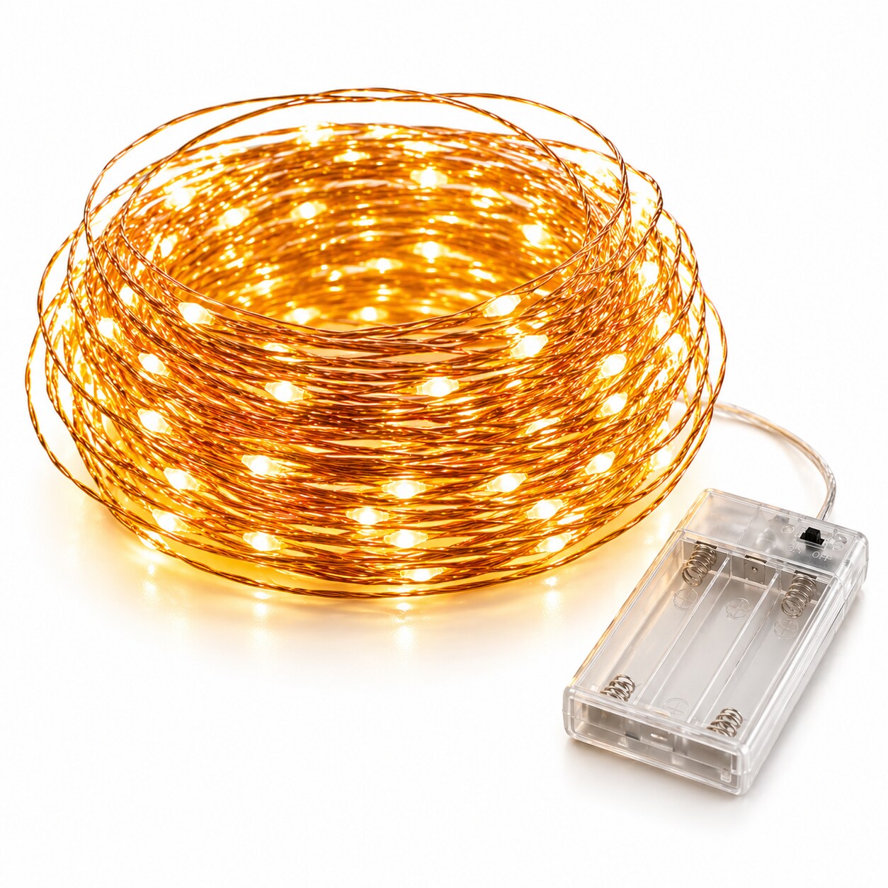 3 pack of 150 LED Warm White Battery Operated Fairy Lights with Timer- Total of 450 LED Lights - Uses 3 AA Batteries Not Included
