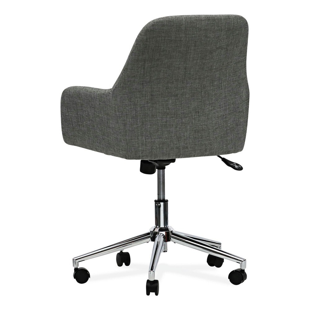 Alera 18.9 in. to 22.24 in. Seat Height Mid-Century Task Chair Supports Up to 275 lb - Gray Seat/Gray Back