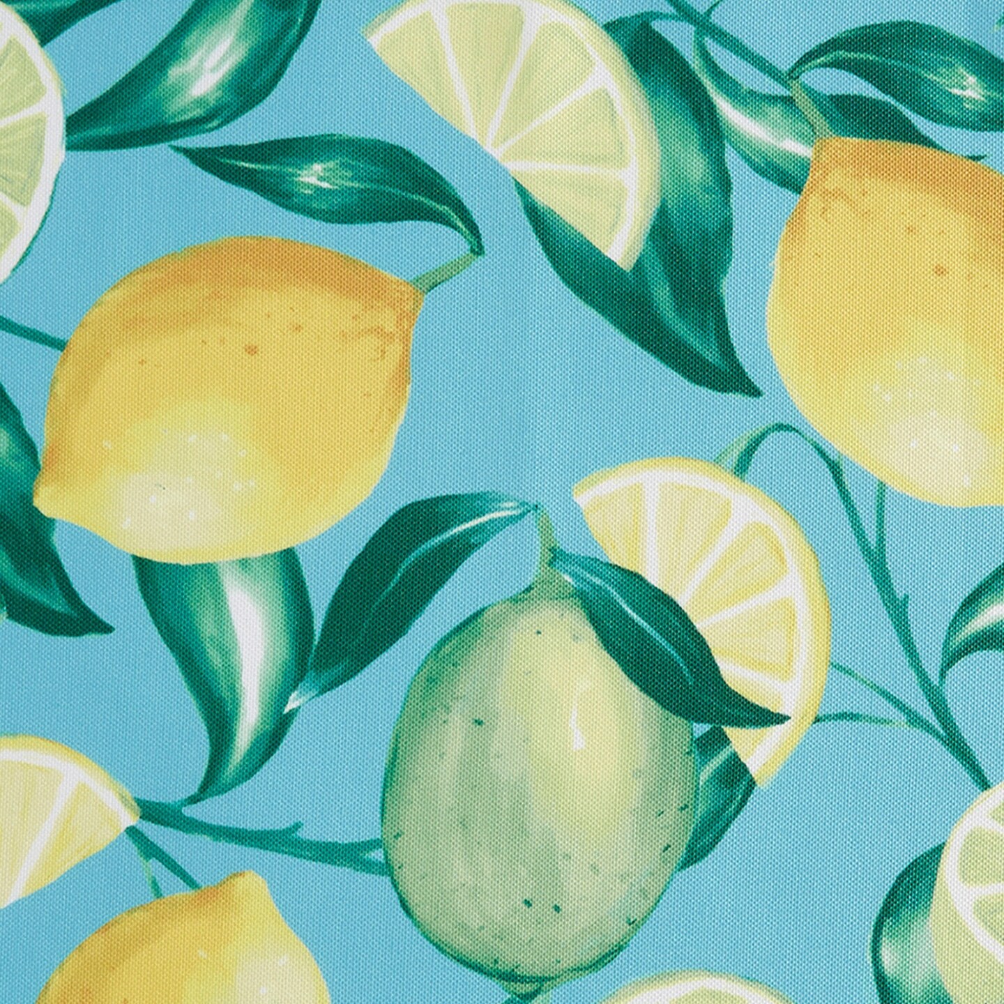 Threadmade Home Lemon Grove Indoor/Outdoor Spring/Summer Fabric Tablecloth, Multicolor - 52"W x 70"L