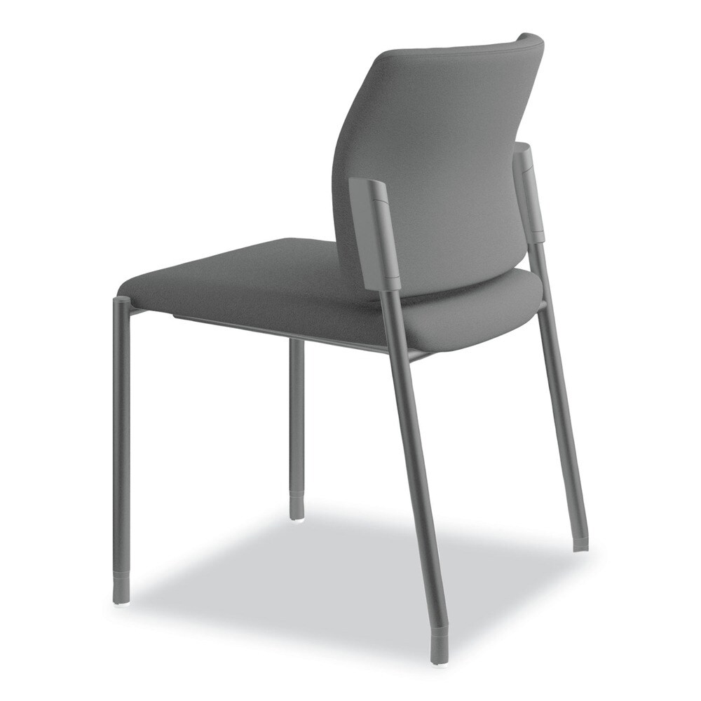 HON Accommodate Series 23.5 in. x 22.25 in. x 31.5 in. Guest Chair - Black Seat/Back/Textured Black Base (2/Carton)