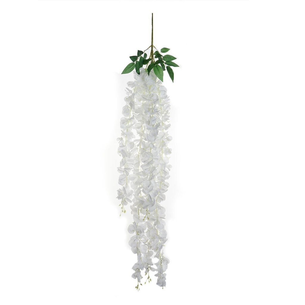 42" Silk Wisteria Hanging Vine Garland – Artificial Floral Bush for Wedding Tabletop & Backdrop Decoration