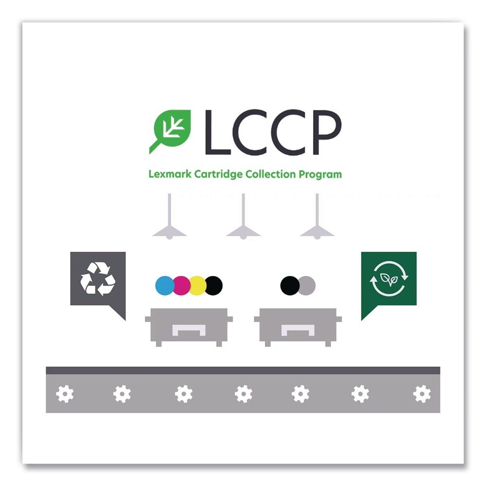 Lexmark 72K0W00 (CS820) 115,000 Page-Yield Return Program Waste Toner Container