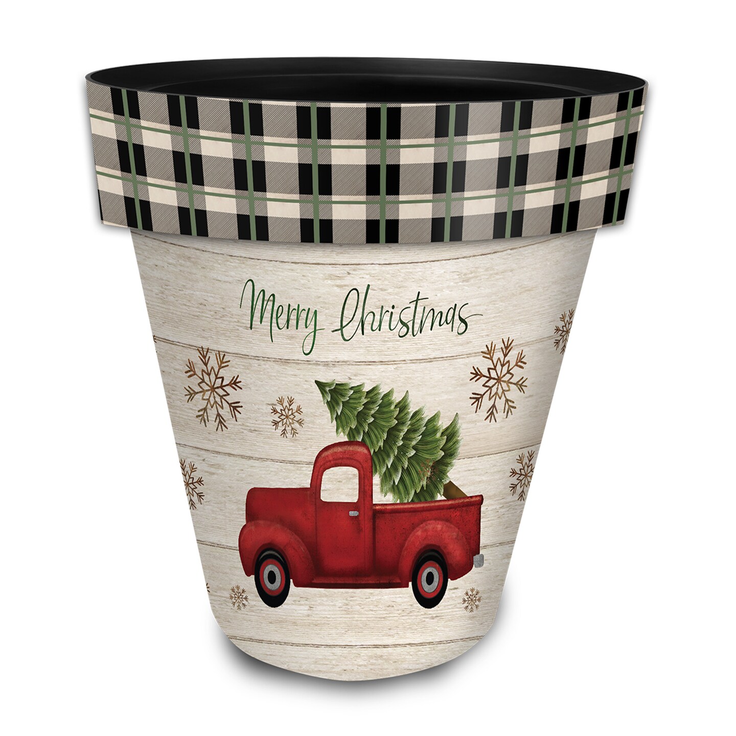 Merry Christmas Pickup Truck Large Planter, Model: DEBL-FL01735 | Michaels