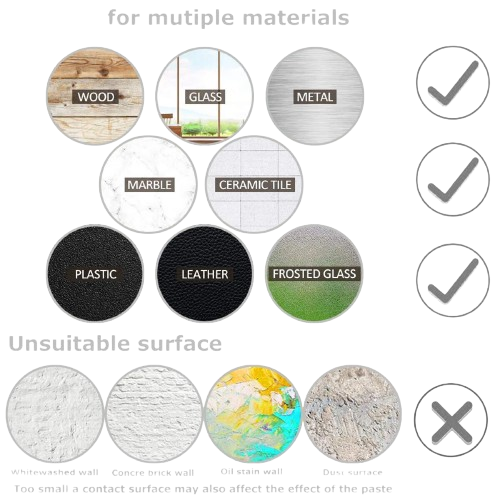 Double-Sided Nano Grip Tape – Traceless Washable Adhesive Gel Tape, Reusable Invisible Mounting Tape for Home, Office & Crafts