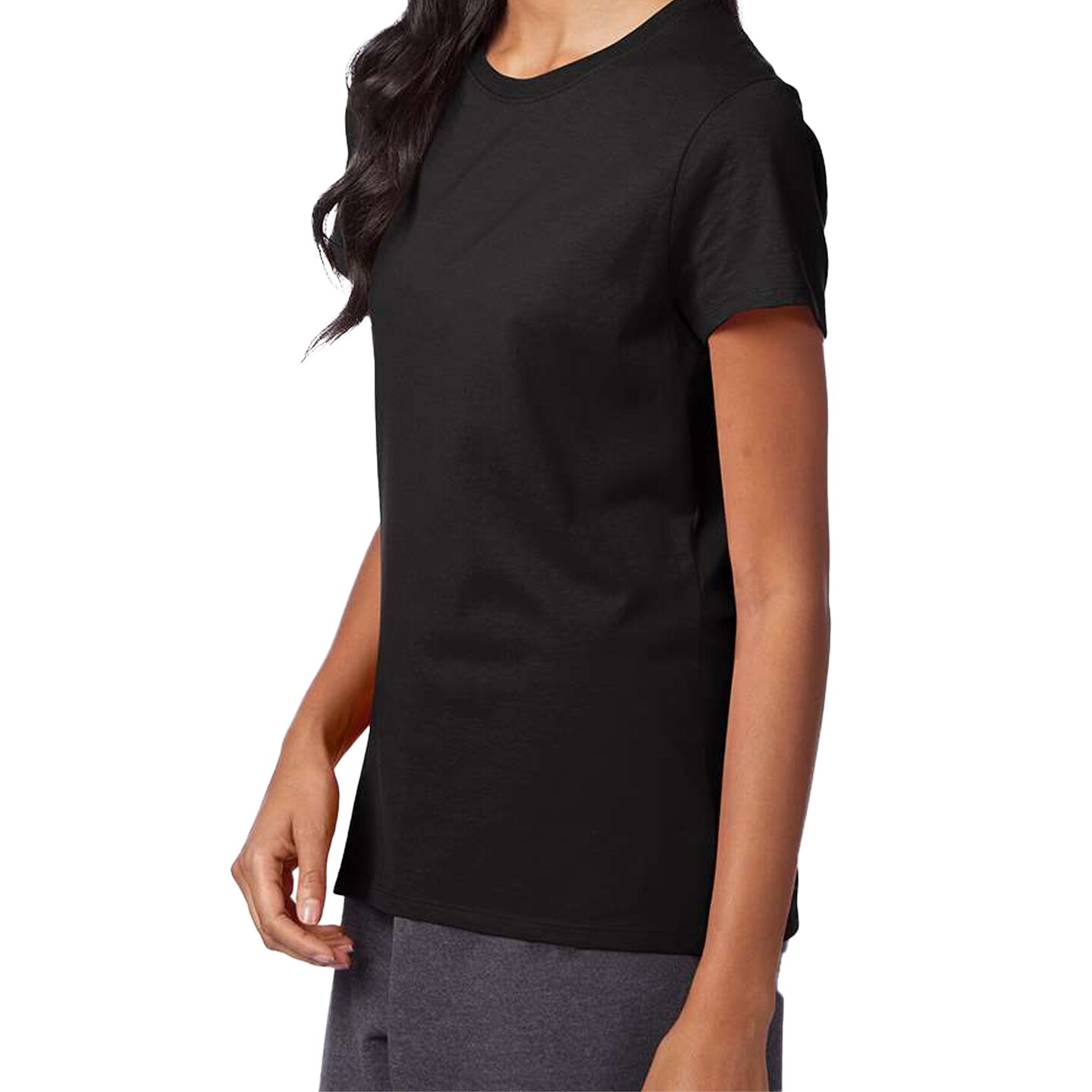 Hanes Women's Perfect-T Casual T-Shirt, Short Sleeve Crewneck Shirt for Layering & Crafting