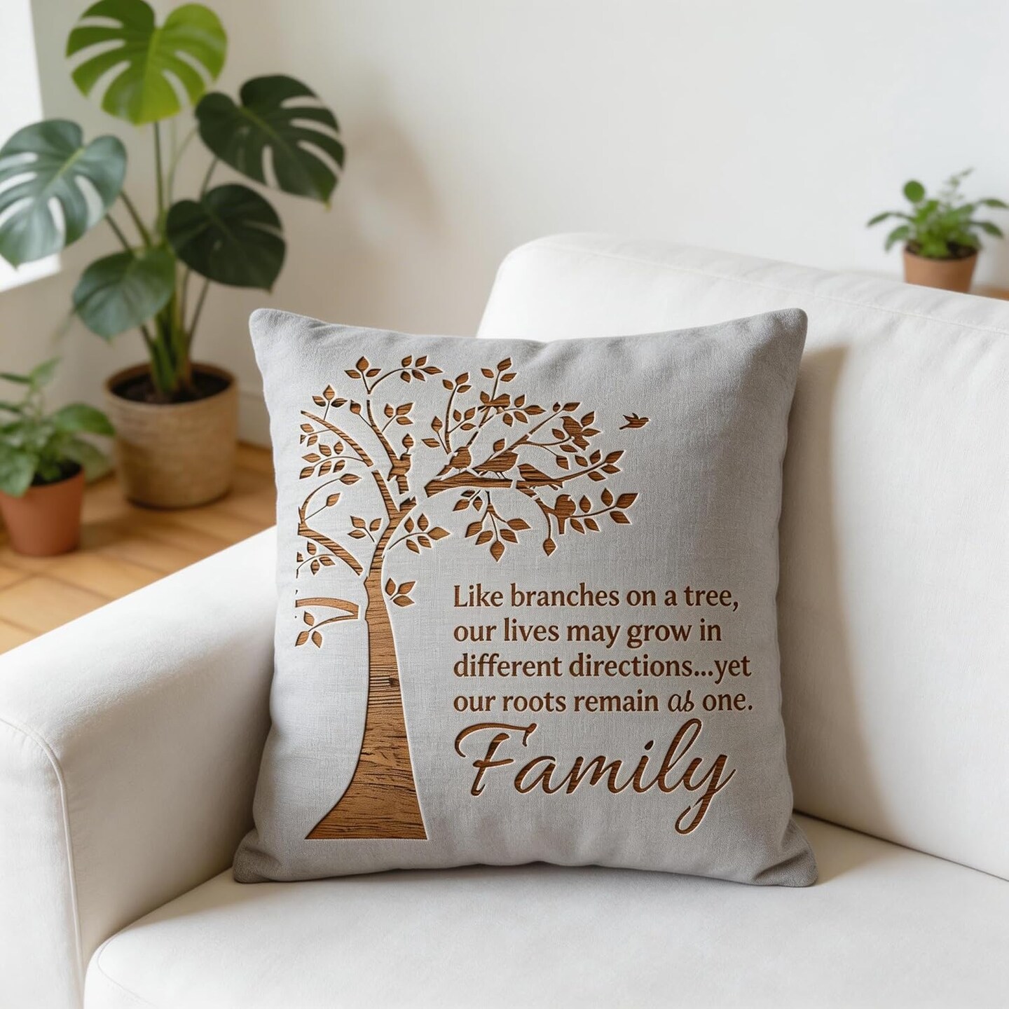 A4 Reusable Family Tree Stencil for Painting - Words Layering Template, DIY Wall Art, Wood Furniture, Scrapbook & Crafts (8.3x11.7inch)