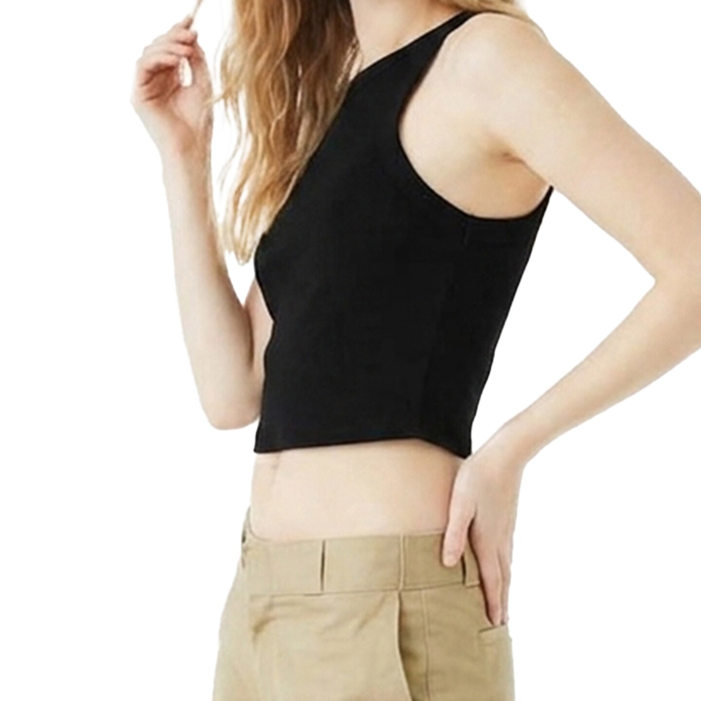 BELLA + CANVAS Women's Micro Rib Racer Tank Top, Sleeveless Fitted Basic Tank