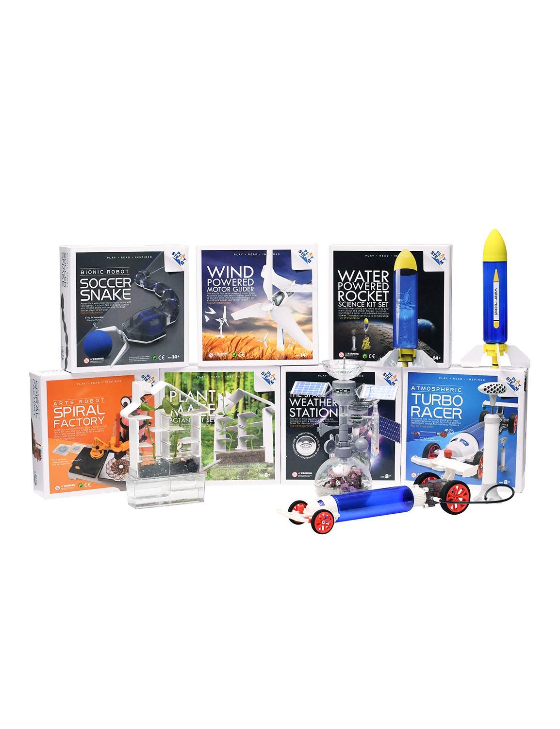 Outdoor Water Powered Rocket Physics Learning Set-with Tail, Body and Pump DIY Rocket Science Experiment Kit- Space STEM Outdoor Toys Gift for Kids,Teens, Boys & Girls