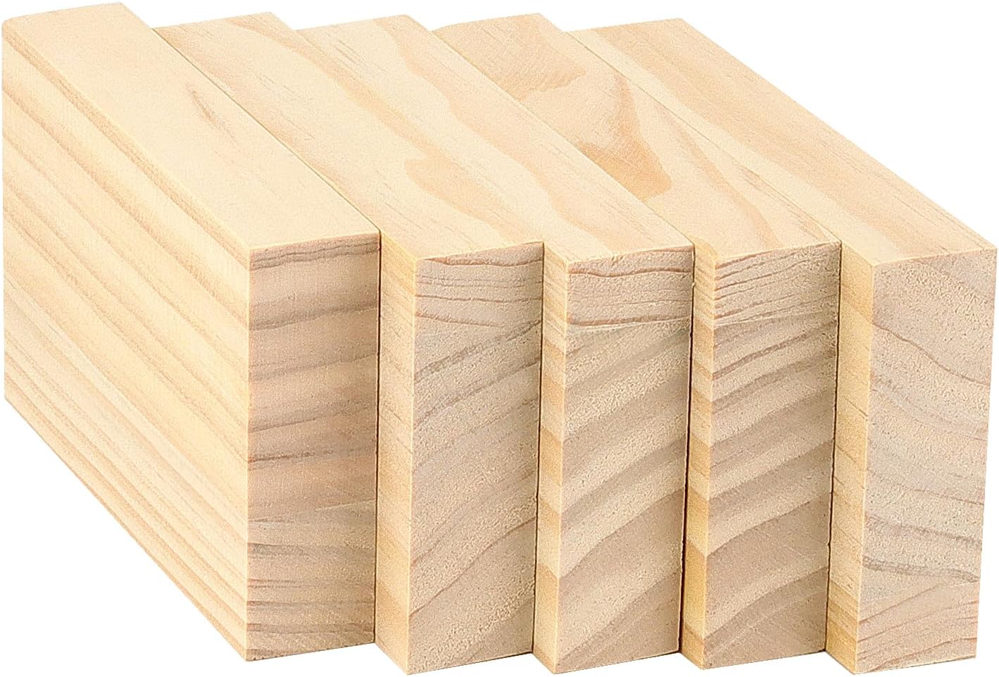 15PCS 3 x 5 x 1 Inches Craft Wood Blocks