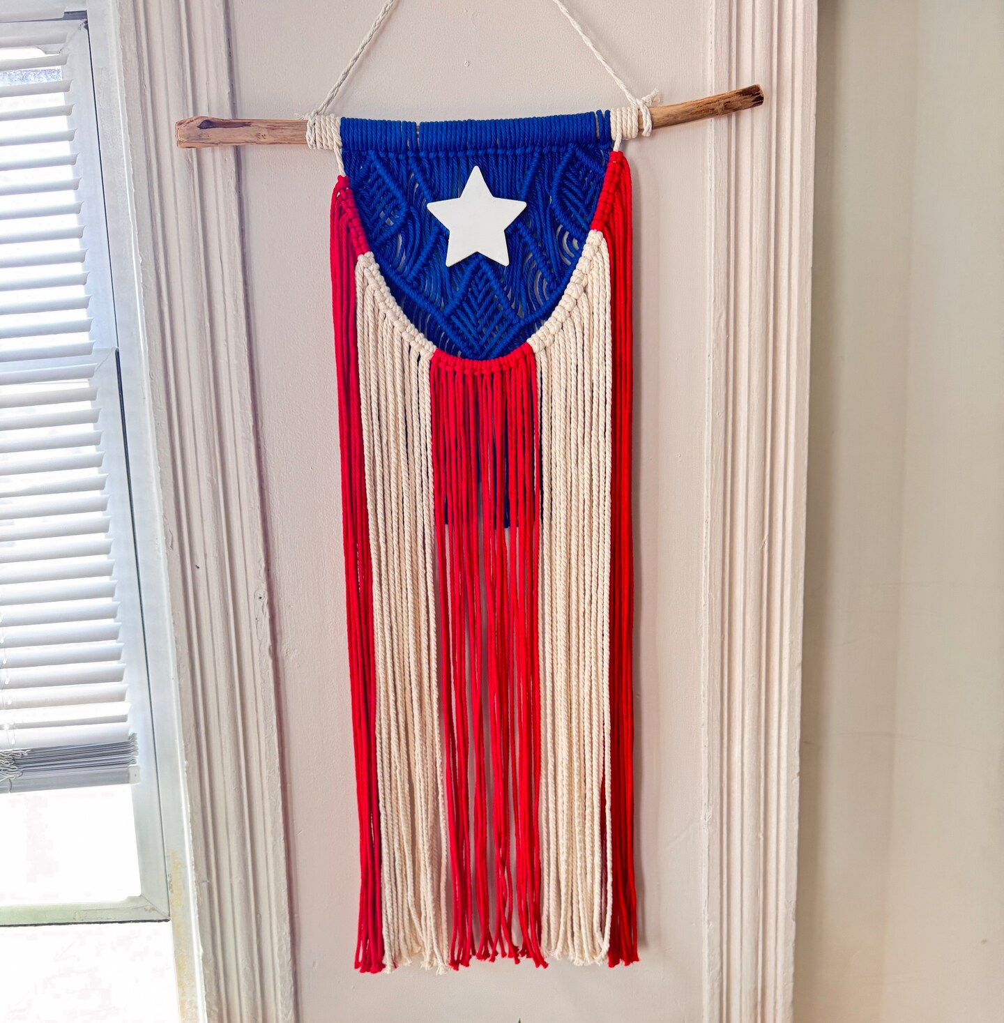 Puerto Rican Macrame Flag | MakerPlace by Michaels