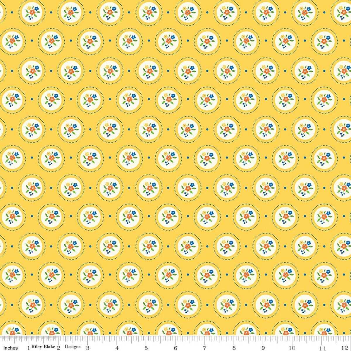 Cameo in Yellow (c17531-yellow) | Summer's In Town | Sandy Gervais | Riley Blake