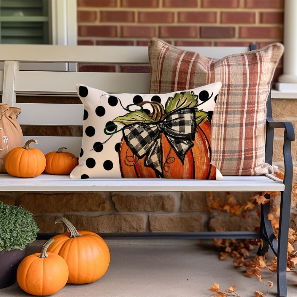 Fall Pillow Covers - 12x20 Inch
