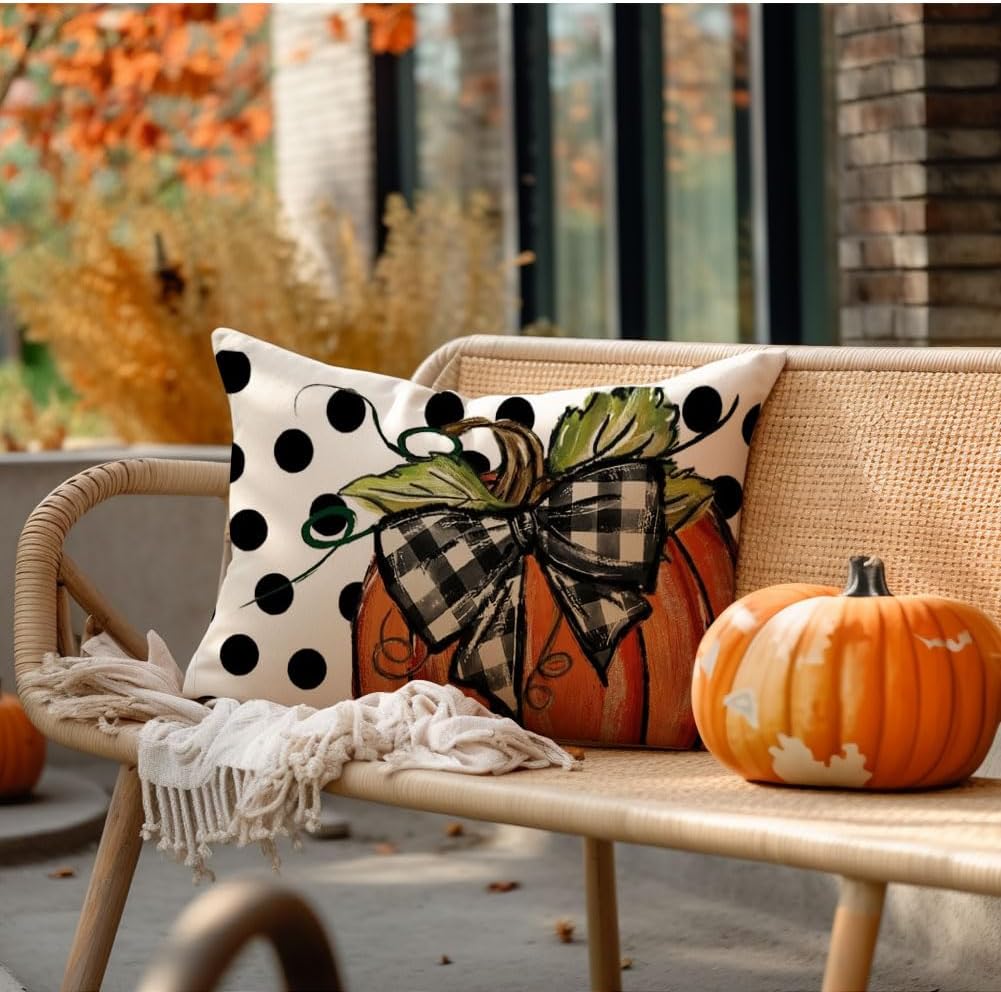 Fall Pillow Covers - 12x20 Inch