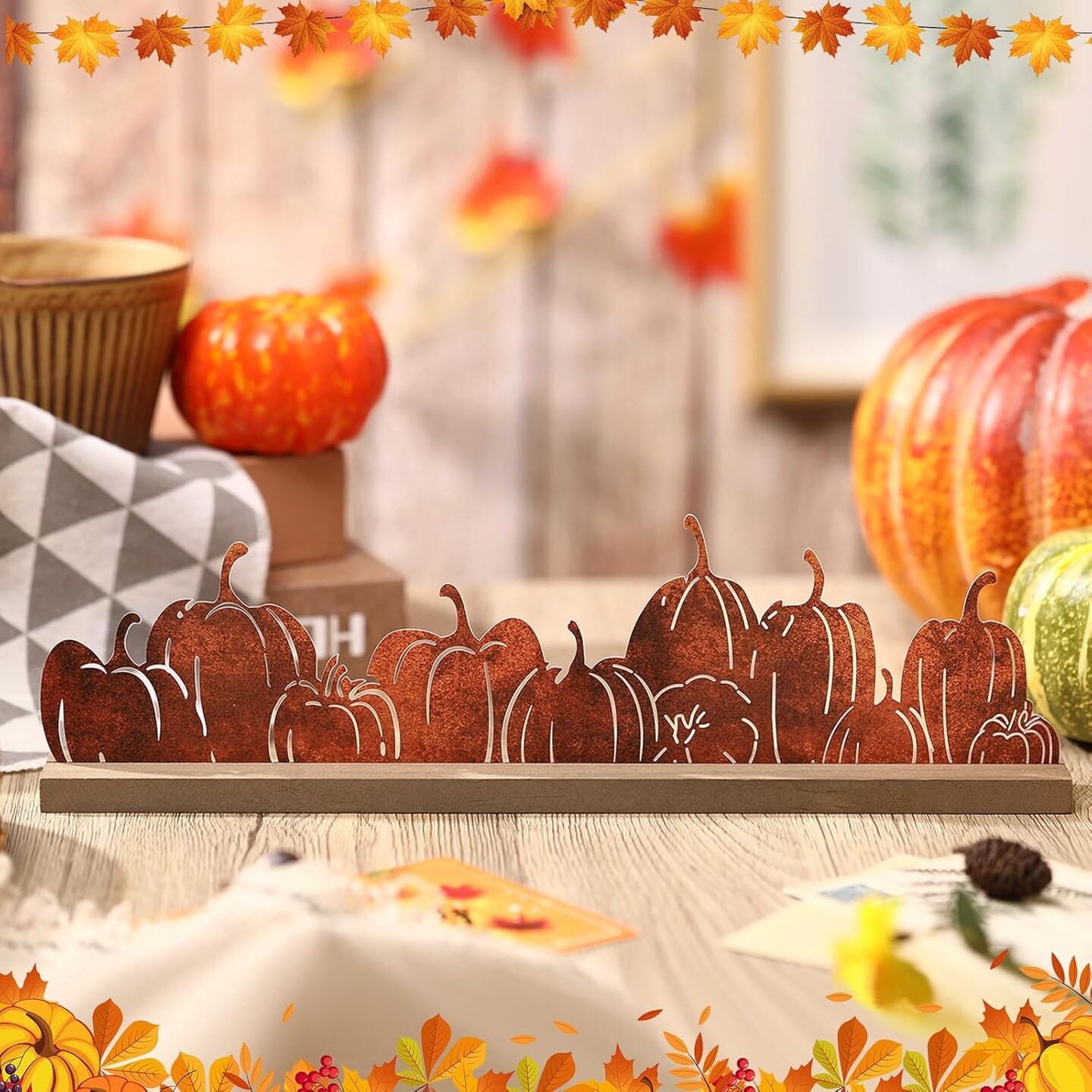 Thanksgiving Pumpkin Table Centerpieces