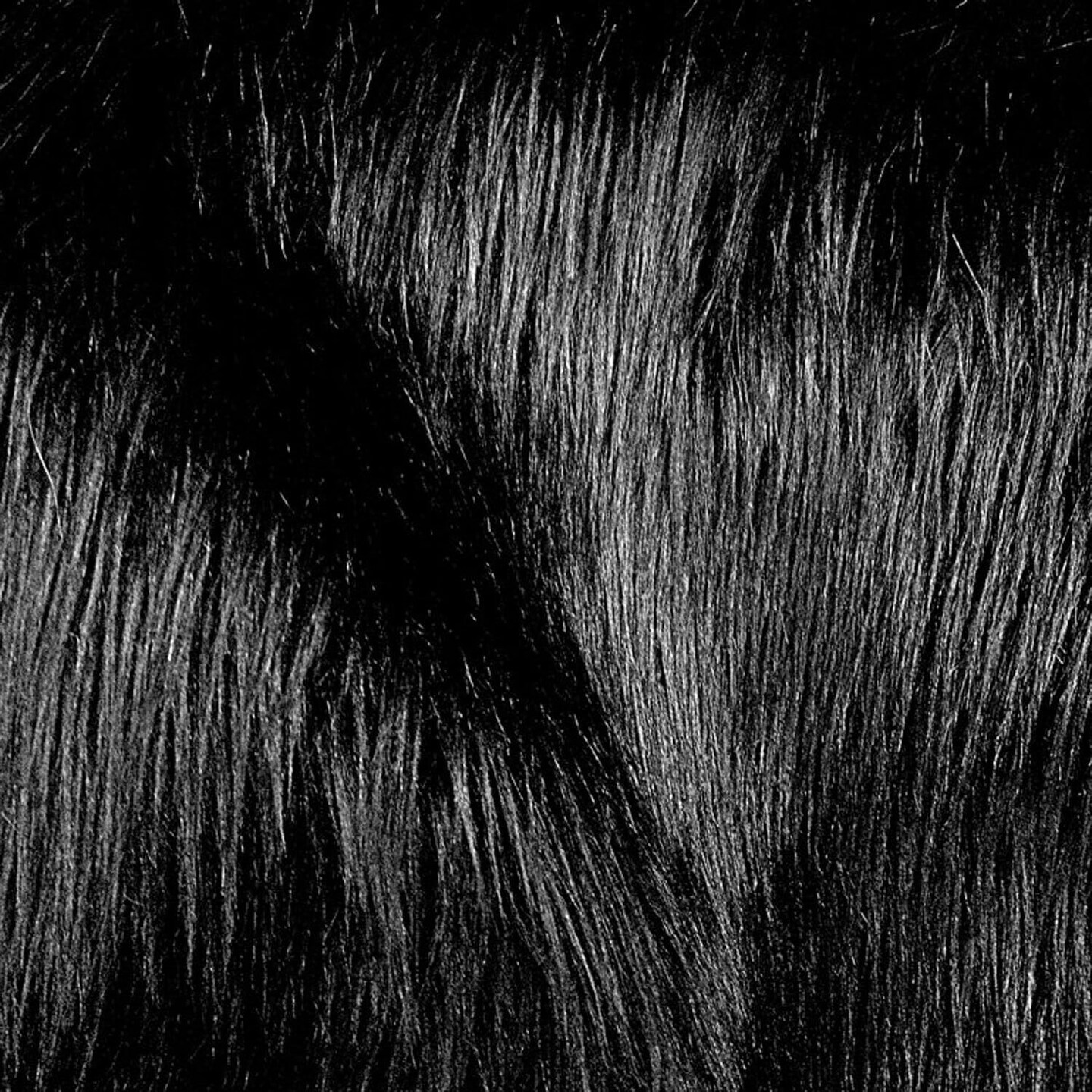 1 Yard Black Faux Fur Fabric 60 Inch Wide Luxury Shaggy Textile for Crafts & Home Styling