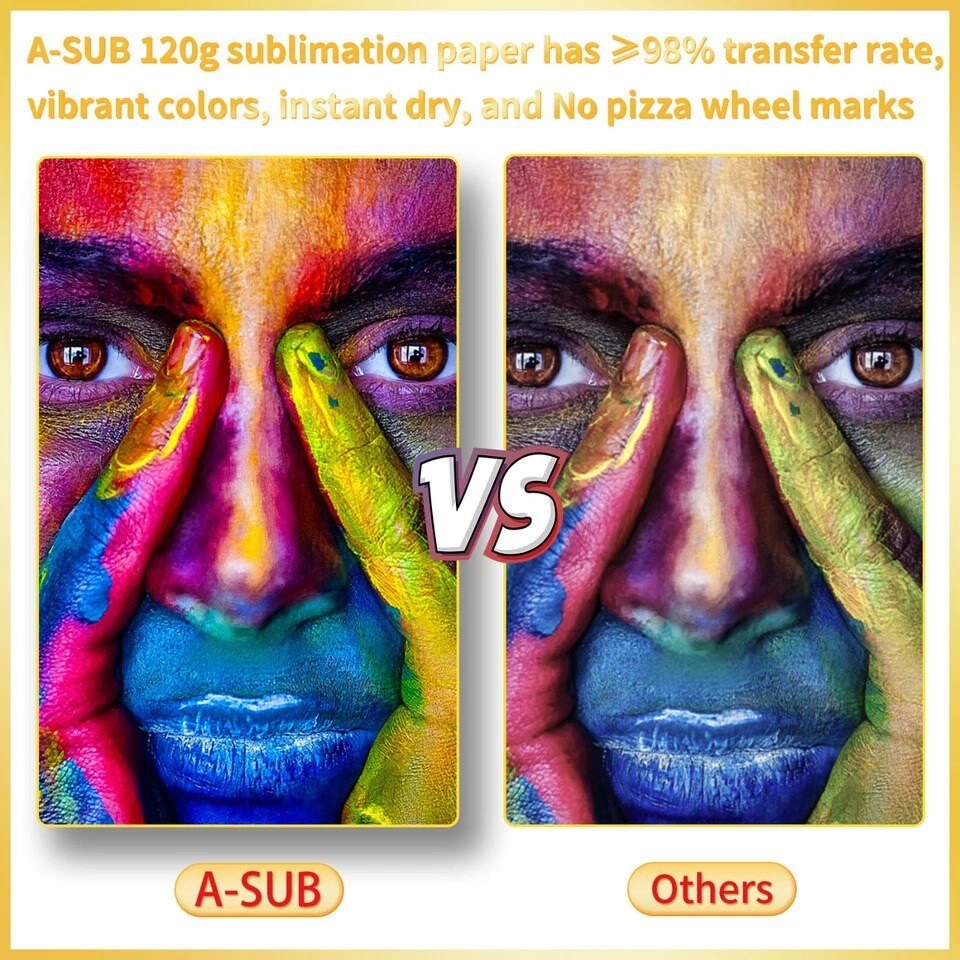 A-SUB Sublimation Paper & Ink Bundle - For Inkjet ET-2803 ET-2720