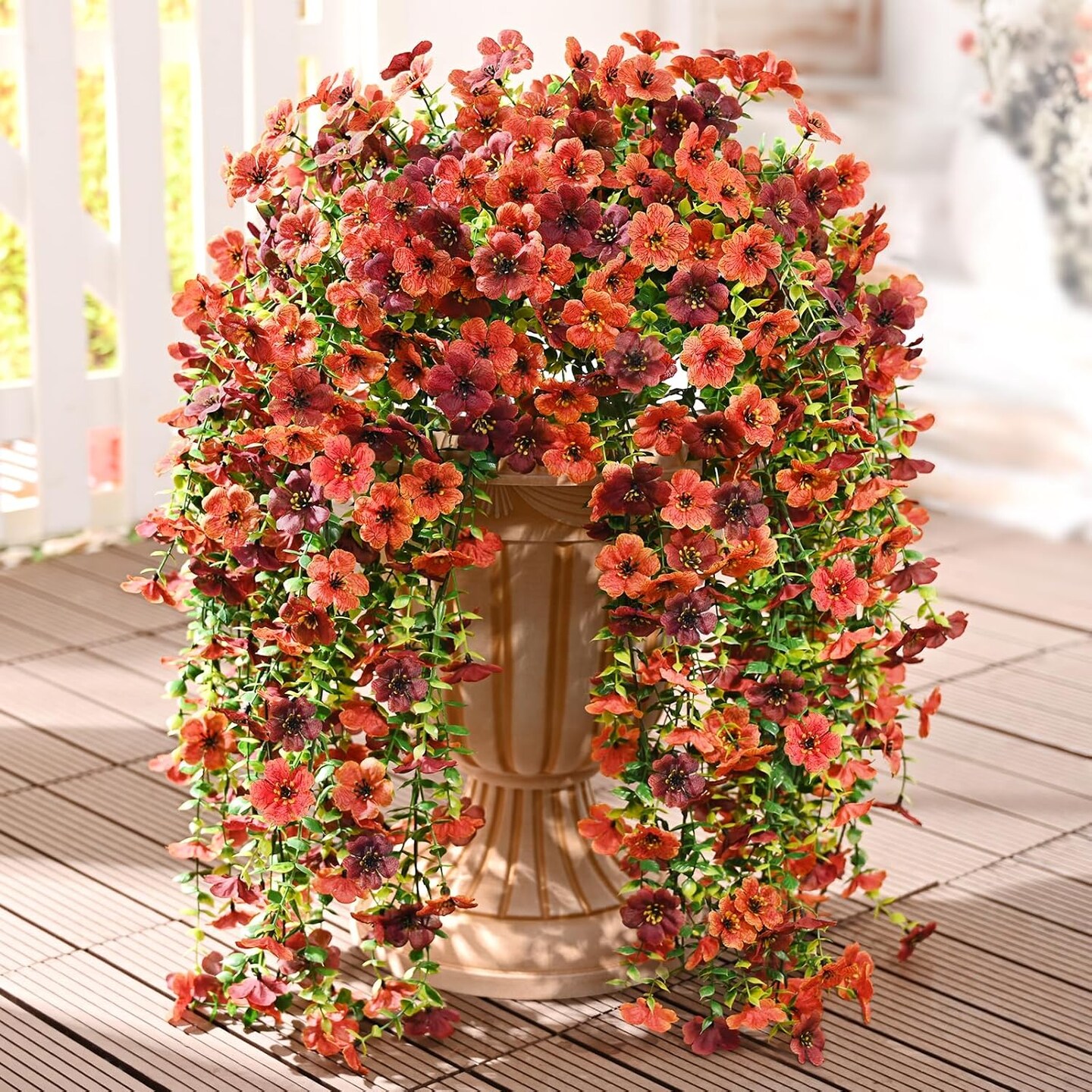 Artificial Flowers for Outdoors Fall Decoration, 2 PCS