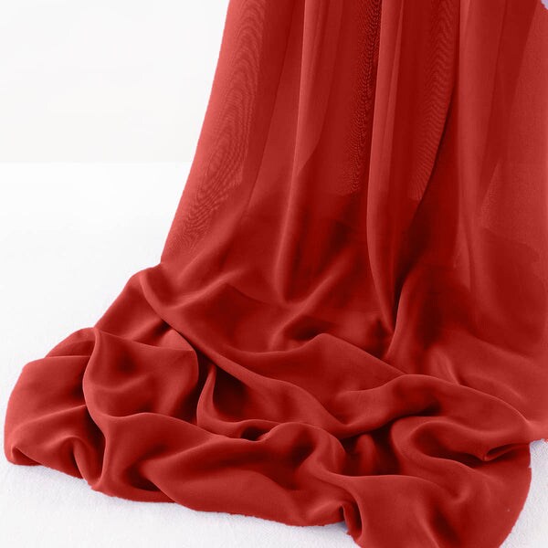 1 Yard Wool Dobby Chiffon Fabric Sheer Lightweight Draping Wedding Party Backdrops 58" Width
