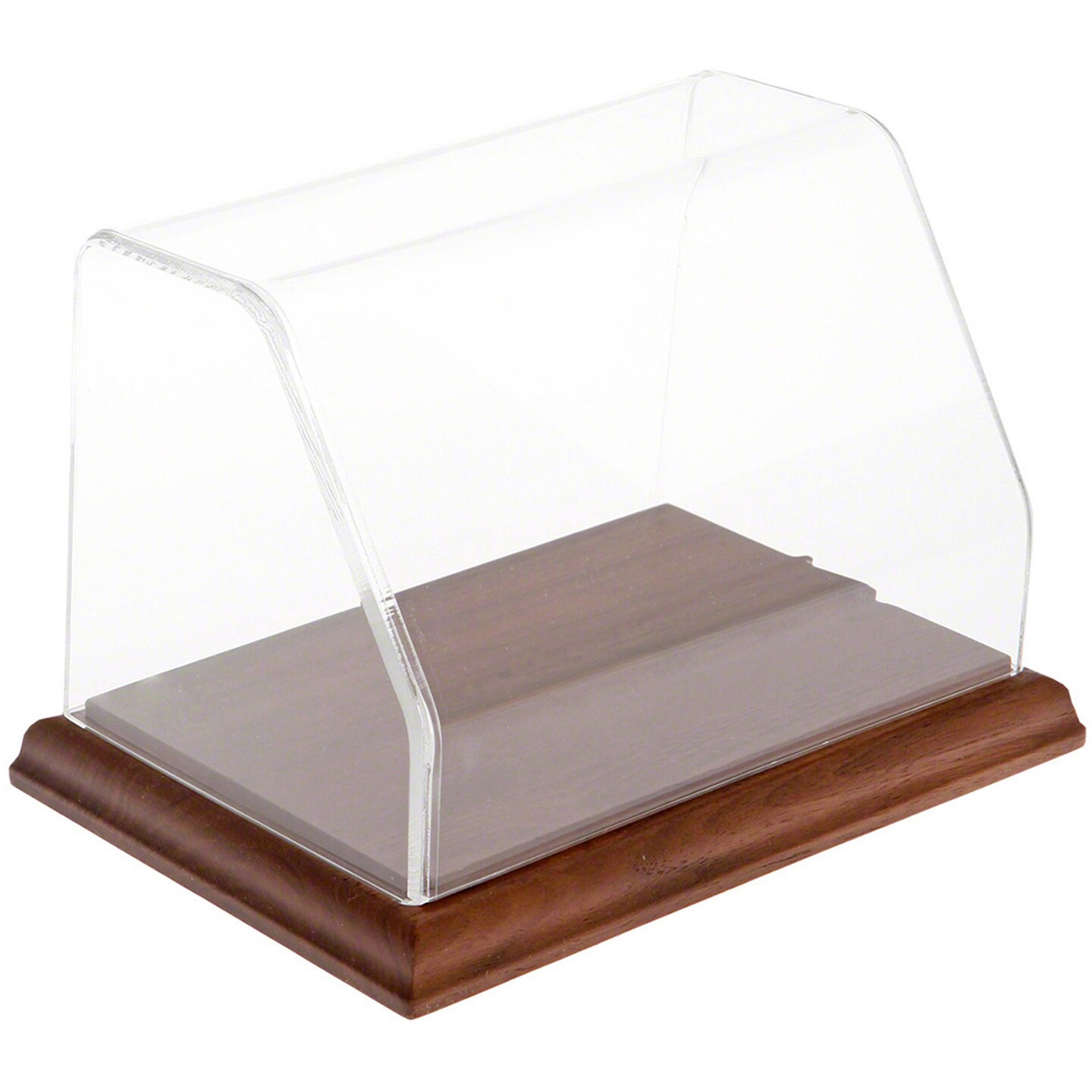 Plymor Clear Acrylic Slanted Front Display Case, 6" W x 4" D x 4" H