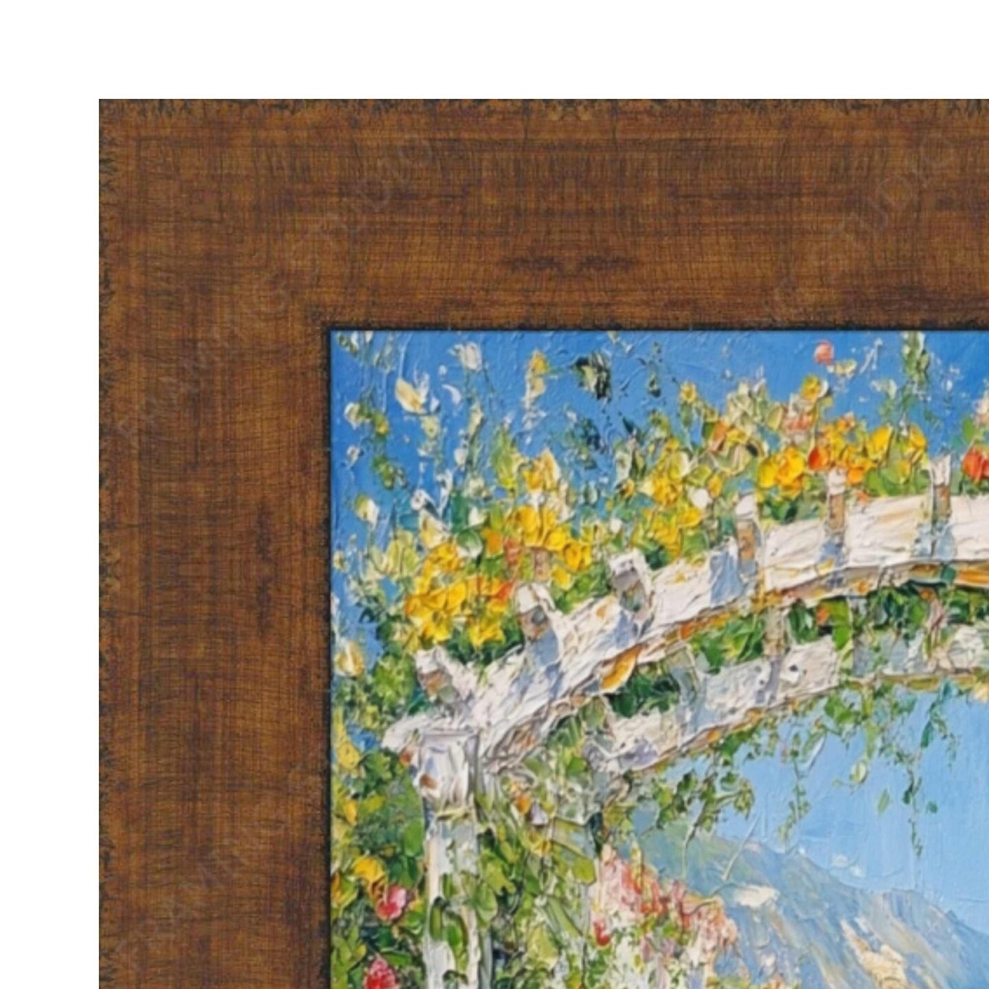 Wide Antique Gold Bronze Flat Picture Frame 16x20 frame