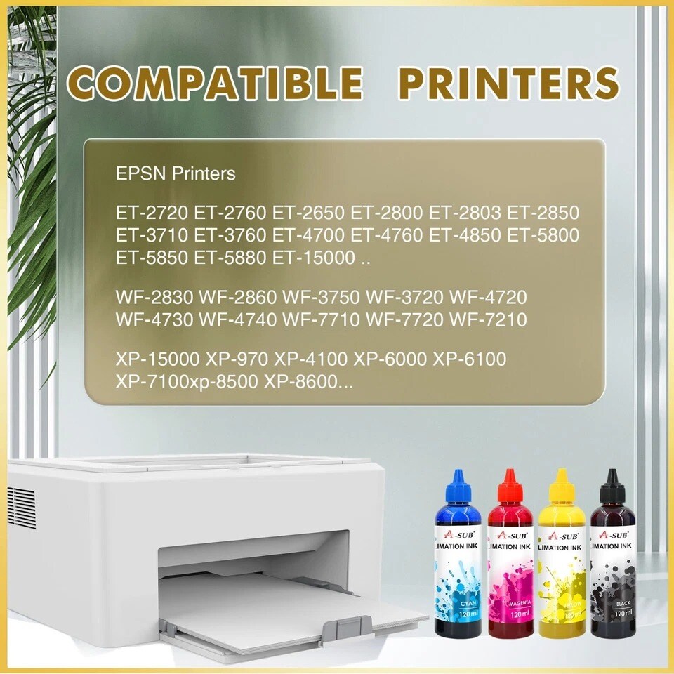 A-SUB Sublimation Paper & Ink Bundle - For Inkjet ET-2803 ET-2720