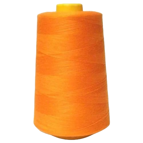 1 Pack of 6000 Yard Orange Durable Spools Sewing Thread All Purpose 100% Spun Polyester Overlock Cone