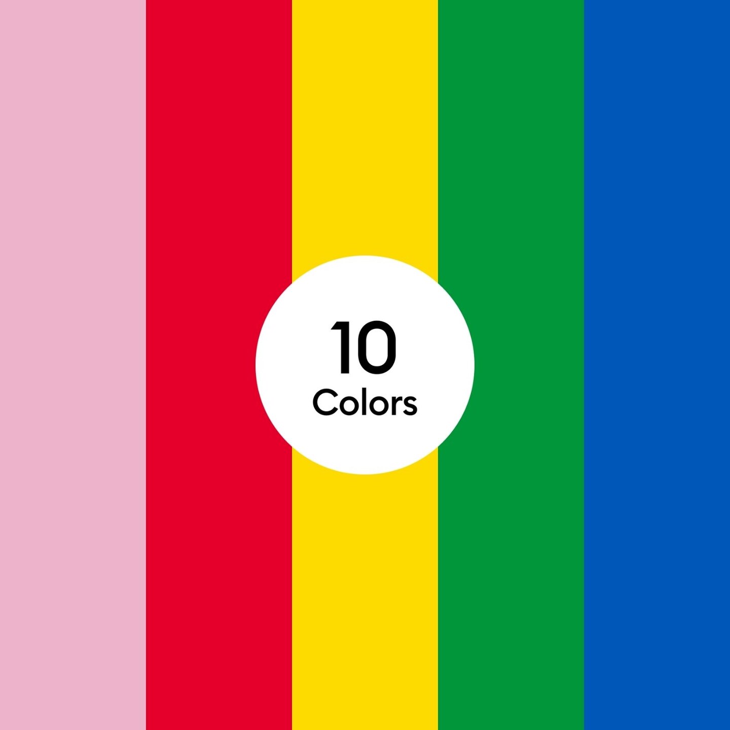 Cricut Value Iron-On, Rainbow Sampler - 12 in x 12 in (10 ct), Rainbow Sampler