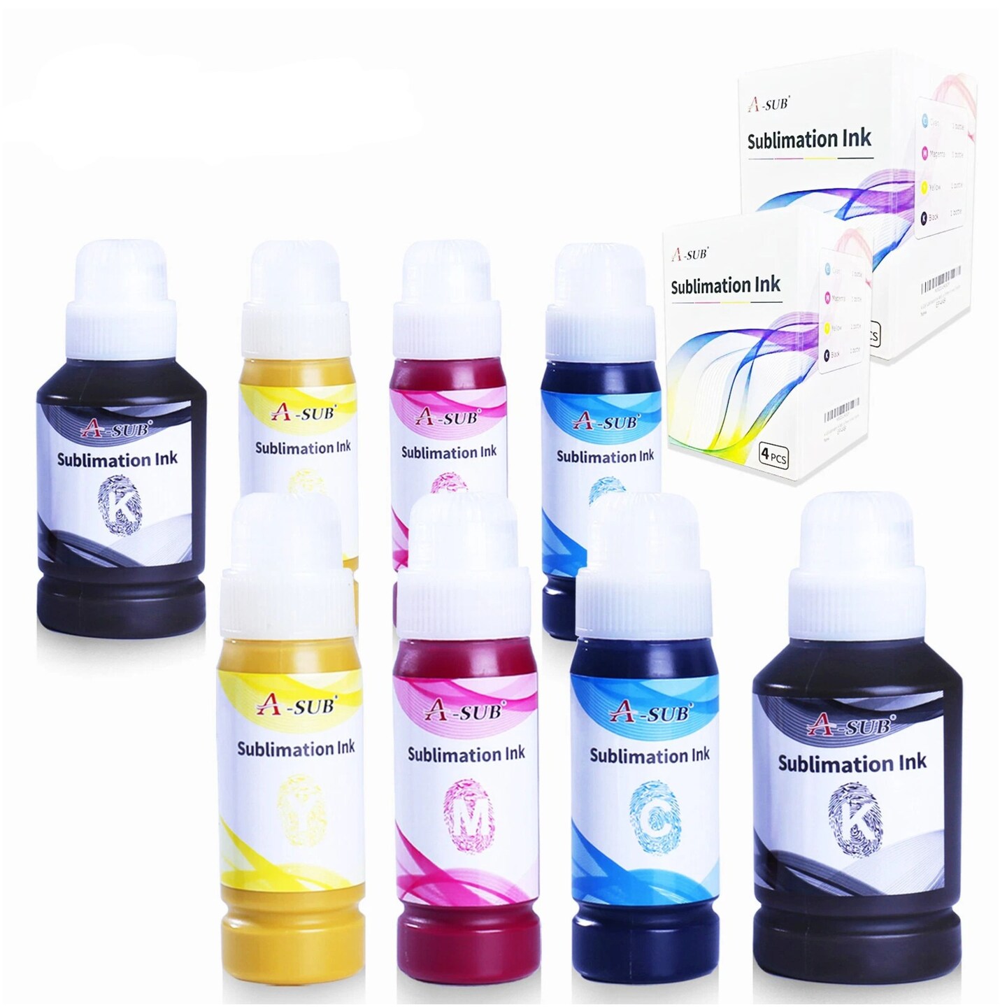 900ML A-SUB Sublimation Ink for Ecotank ET-2400 2760 2720 2803 2850 2800