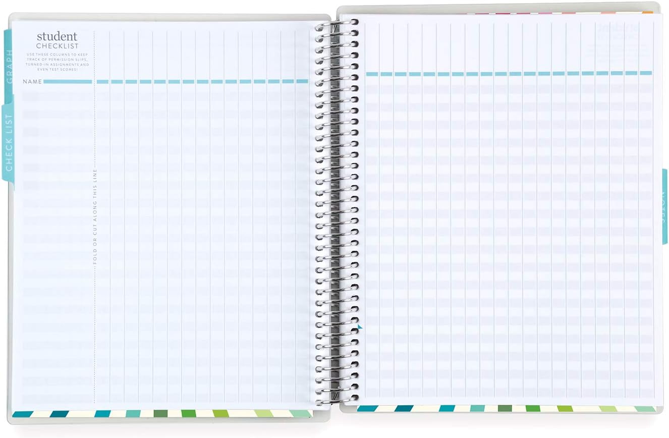 Spiral Teacher Record Book - 7&#x22; x 9&#x22; (Learn, Teach, Inspire)