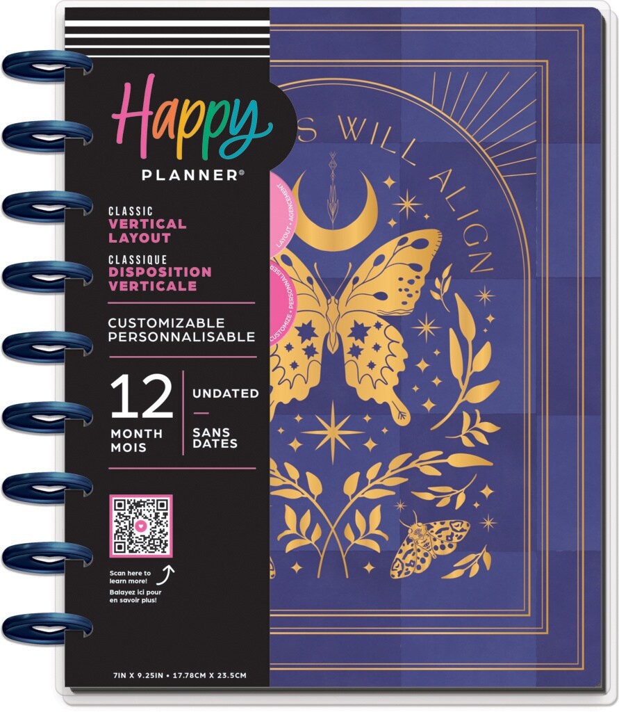 Happy Planner 12-Month Undated Classic Disc Bound Planner-Share Your Magic