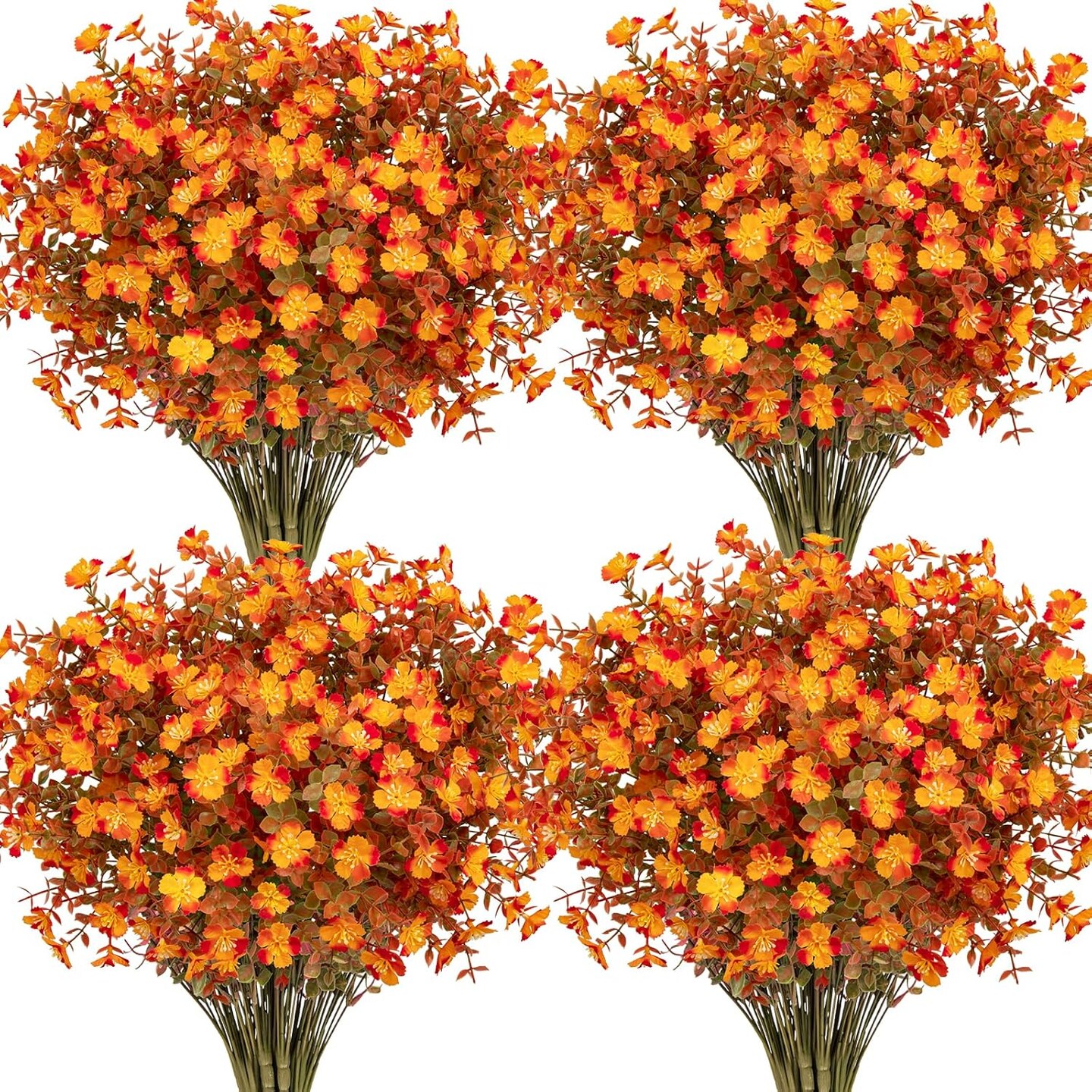 24 Bundles Artificial Fall Flowers for Decorations