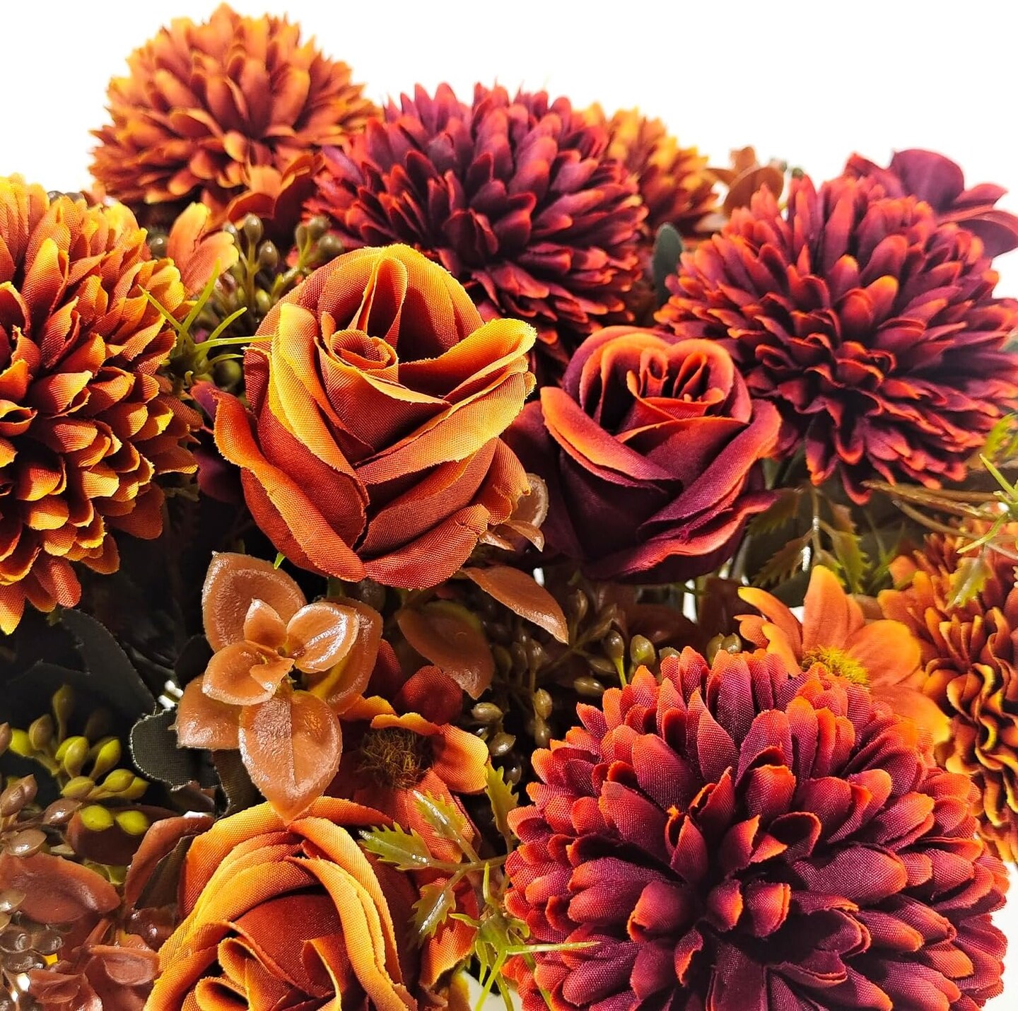 Fall Floral Arrangement - Silk Chrysanthemums