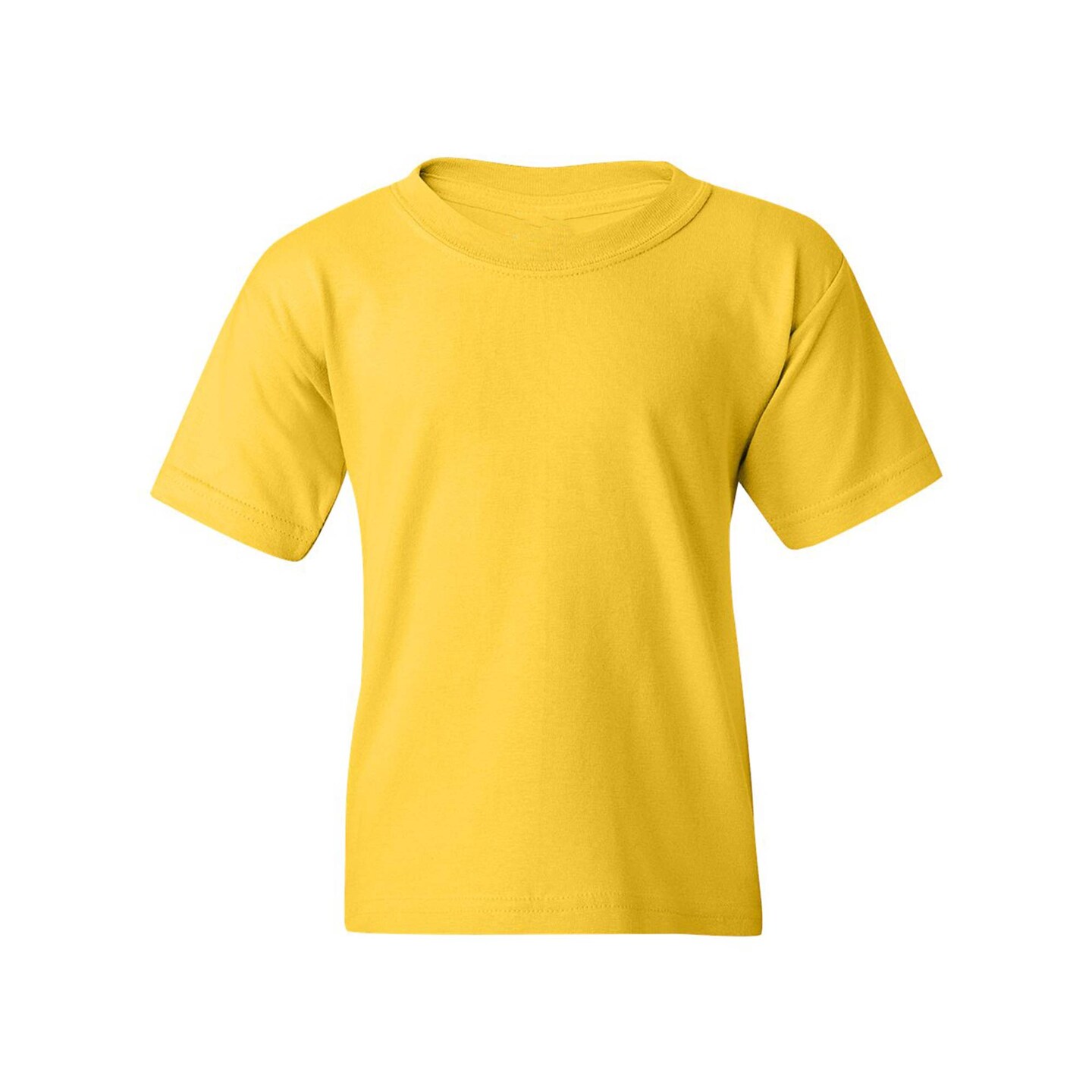 Youth Heavy Cotton Short Sleeve T-Shirt Comfort Daily Wear