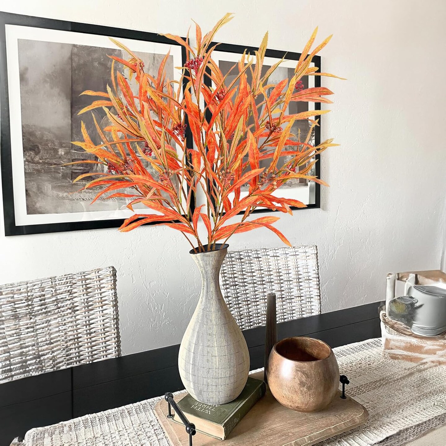 Artificial Fall Leaf Spray Plants