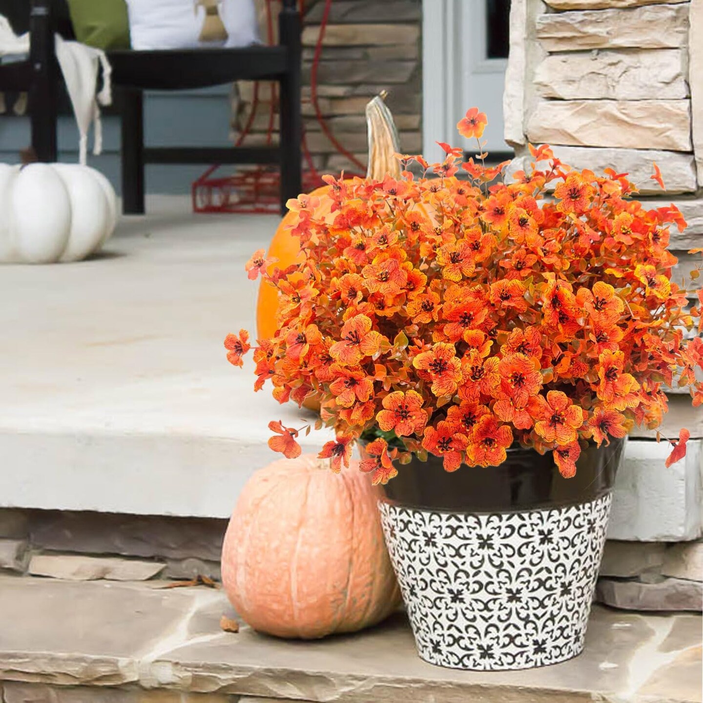 Artificial Mums Fall Flowers - 12 Bundles