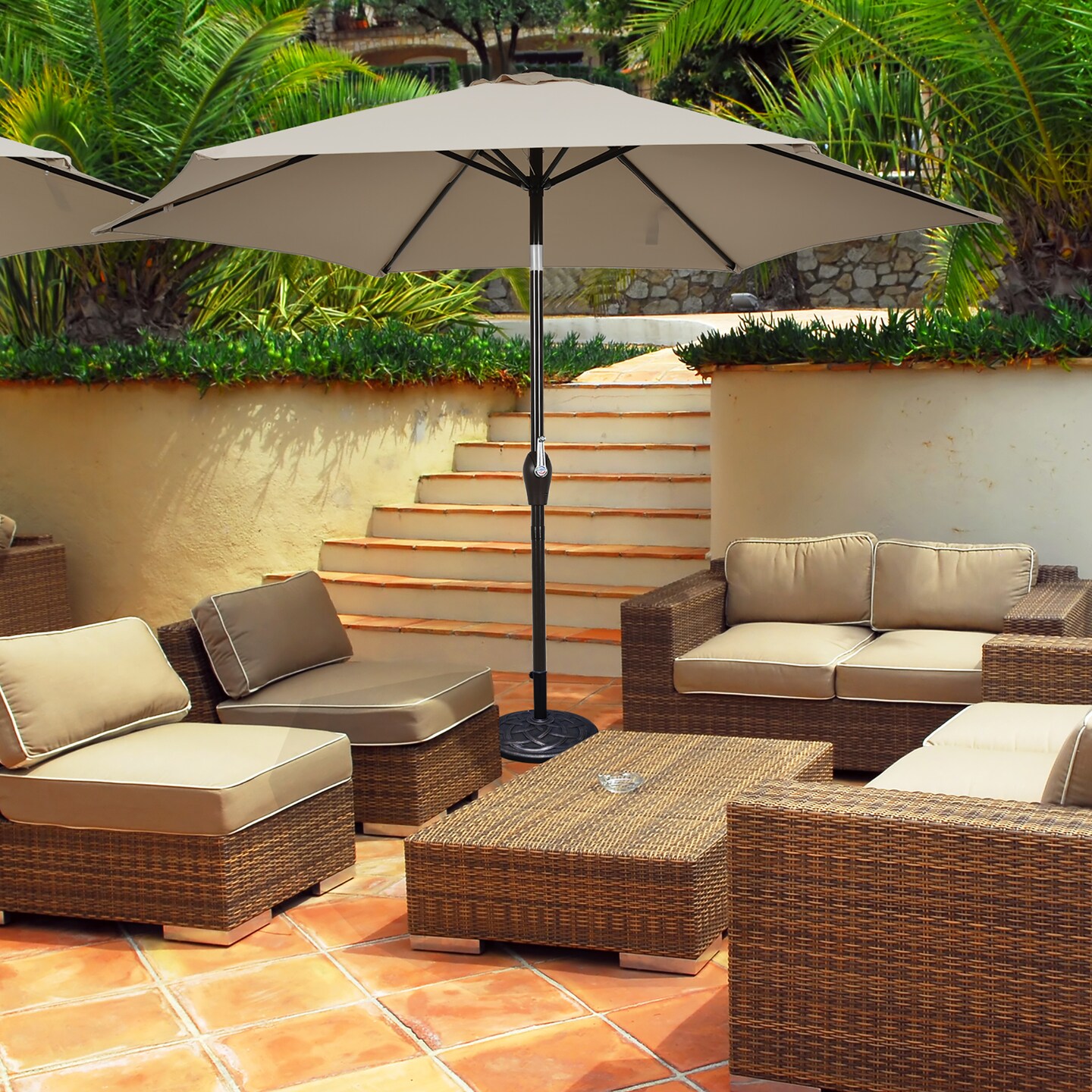 HOURGRASS　AMBIENTパレット　3個セット Amazon.com: Pure Garden Patio Umbrella with Lights - 10 ft