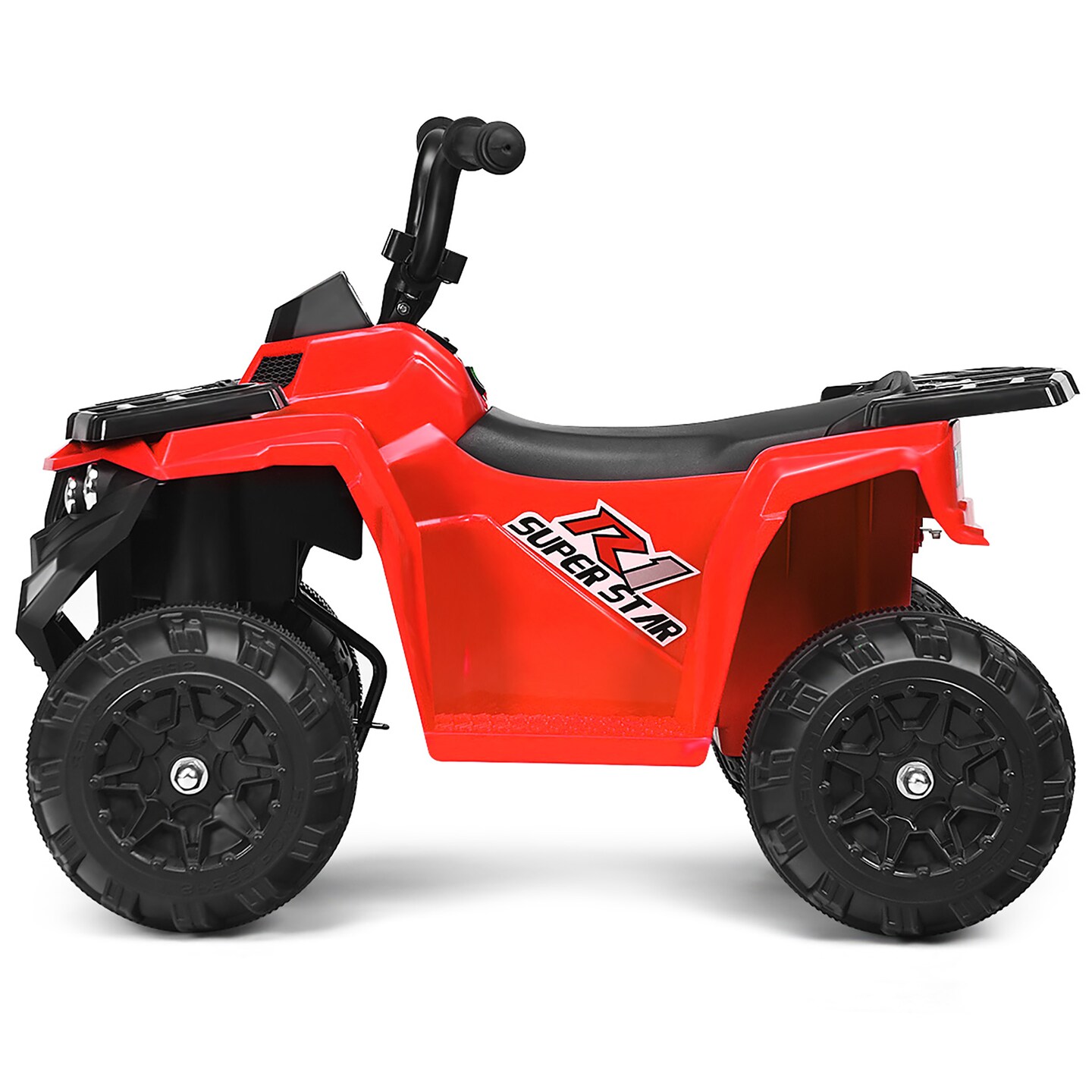 Costway Kids Ride On ATV Quad 4 Wheeler Electric Toy Car 6V Battery Power Led Lights