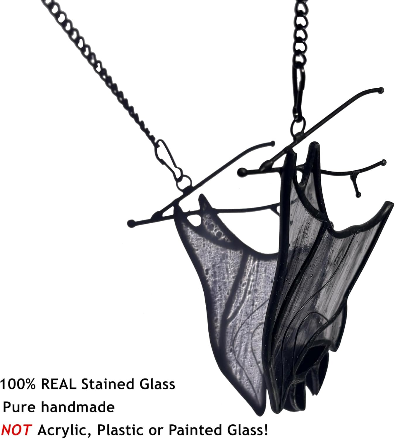 Stained Glass Bat Decor