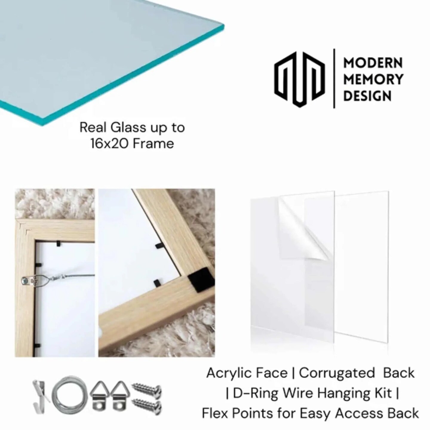 Gallery Matte White Flat Picture Frame- Wide White Frame 16x20 frame